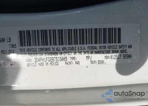 2011 Dodge Journey Mainstreet from USA, damaged, VIN 3D4PH1FG2BT515009